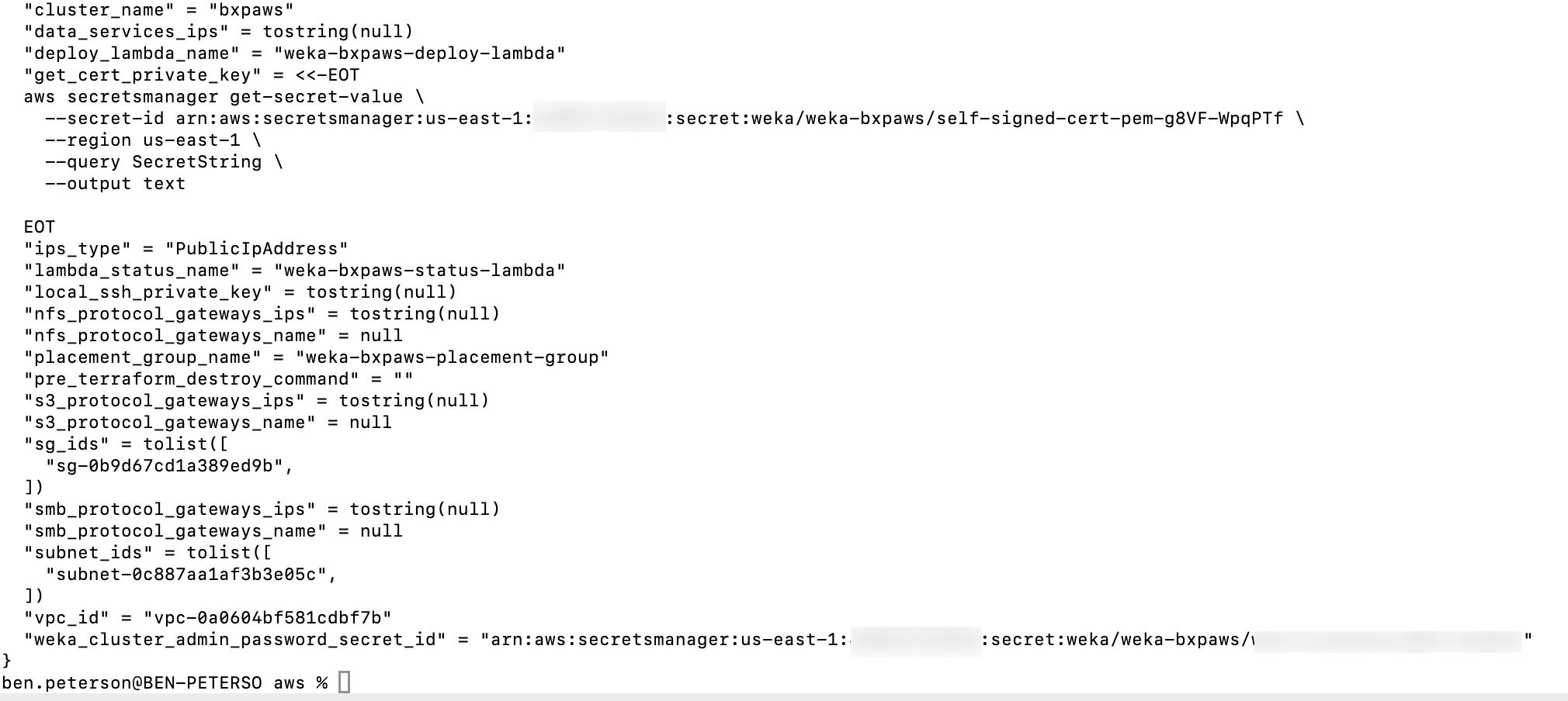 Terraform Output