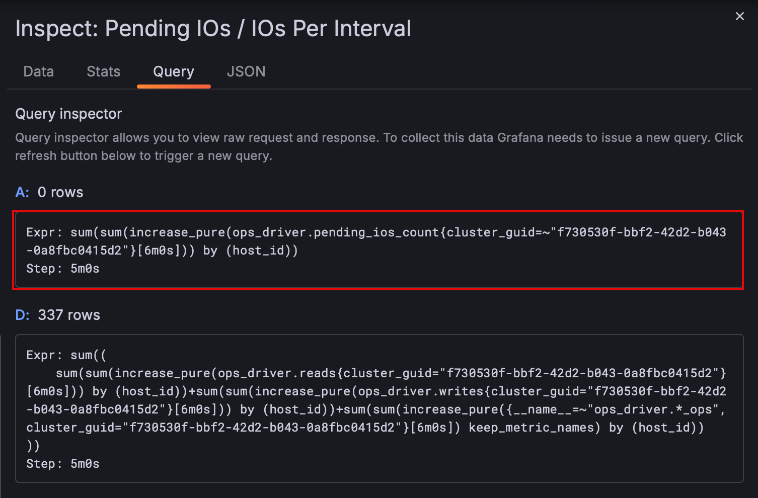 Query expr